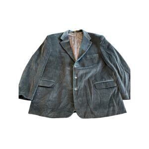 Vintage de Ball Velvet mens chocolate brown blazer 100% cotton size 52 R